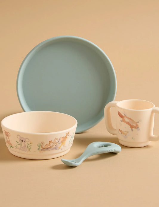 Purebaby Silicone Feeding Set