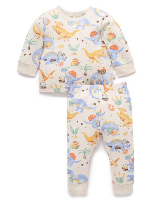 Purebaby Dino Dash Easter PJ Set