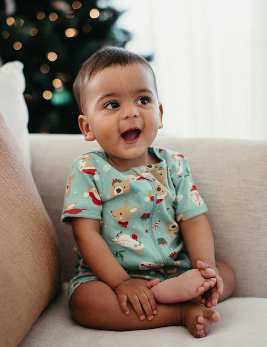 Purebaby SS Zip Growsuit