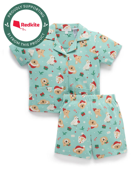 Purebaby Button Up PJ Set