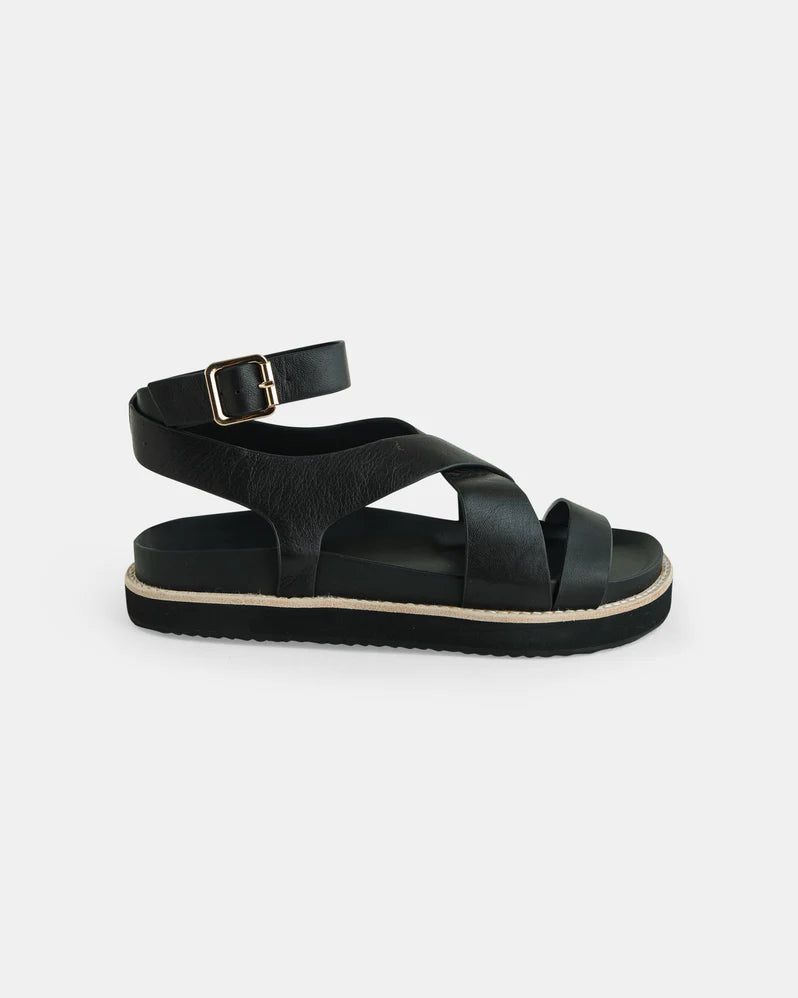 Walnut Melbourne Pilar Leather Sandal