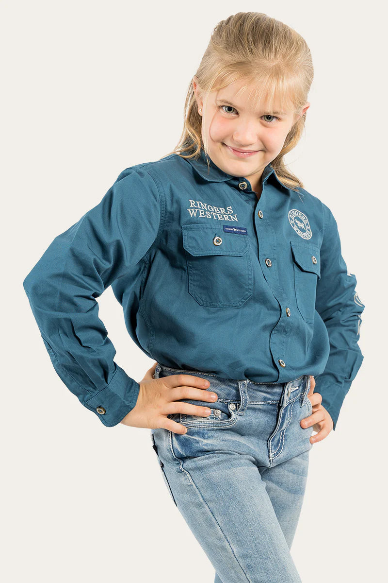 Ringers Western Jackaroo Kids Full Button Work Shirt