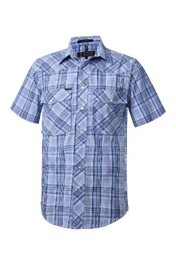 Pilbara Western Men's Snap Button S/S Shirt