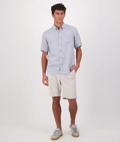 Swanndri Humber Mens SS Linen Shirt