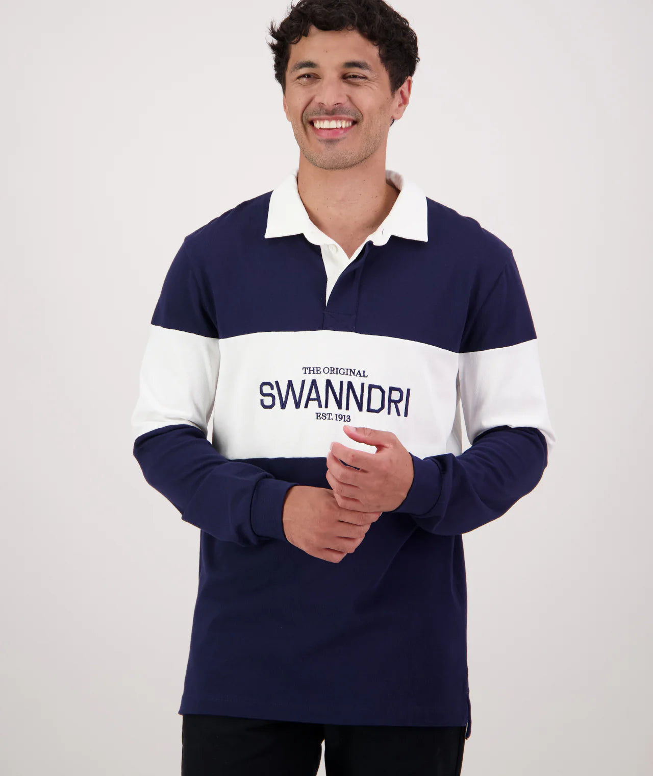 Swanndri Men's Leeston Panelled LS Rugby Top