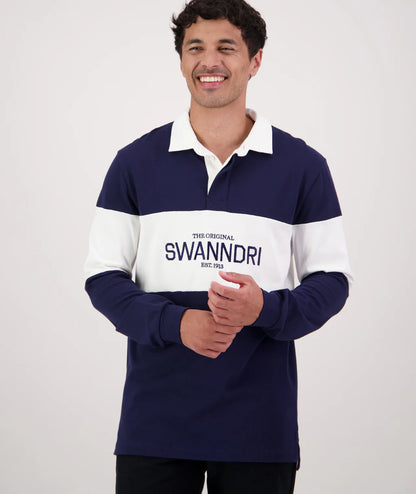 Swanndri Men's Leeston Panelled LS Rugby Top