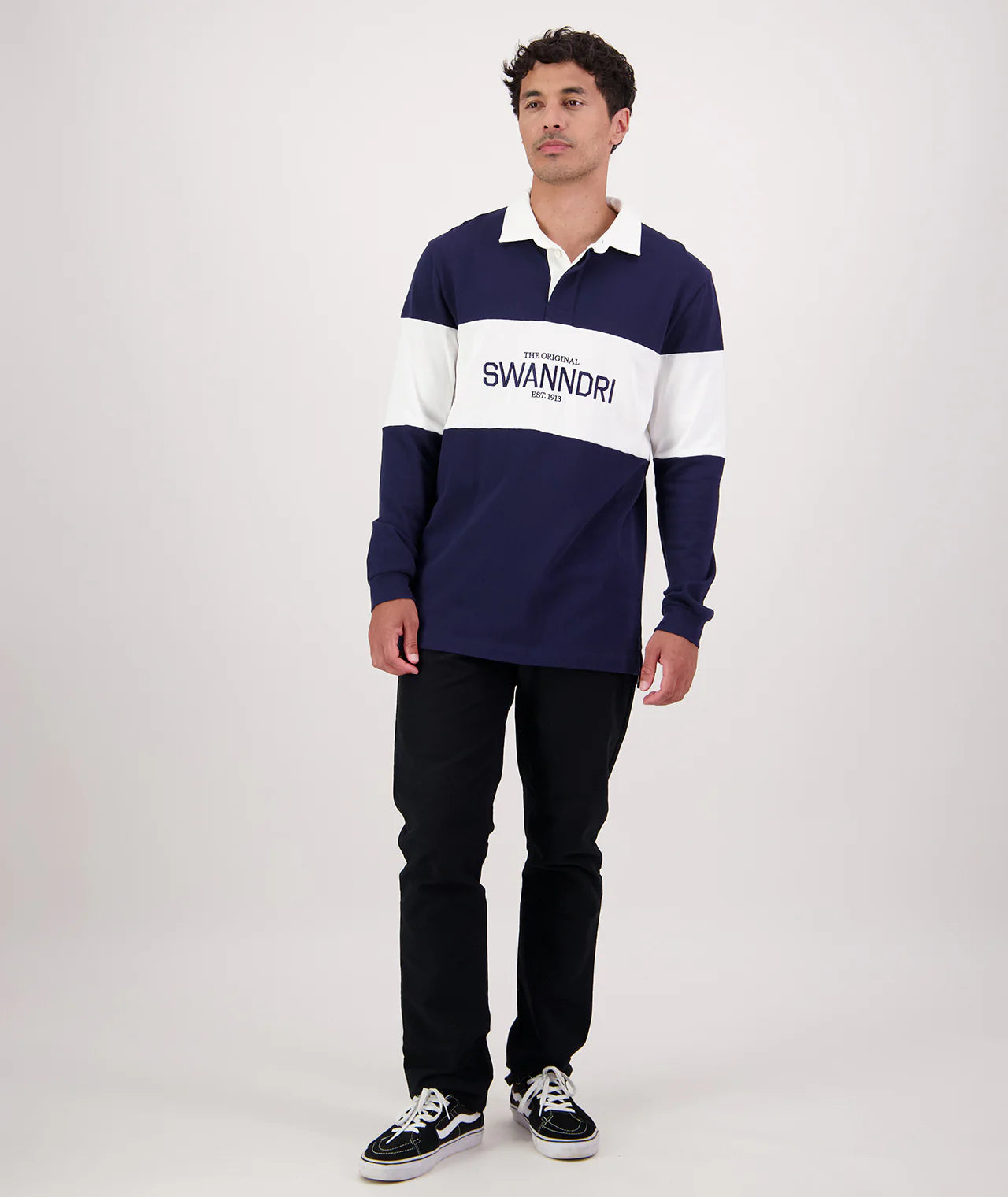 Swanndri Men's Leeston Panelled LS Rugby Top