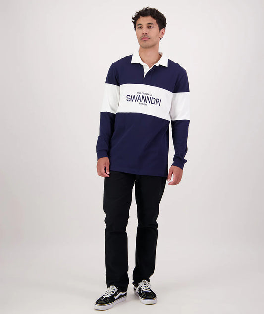 Swanndri Men's Leeston Panelled LS Rugby Top