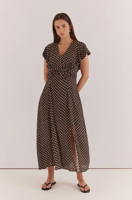 Sass Elba Ruched Waist Dress