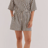 Sass Ingrid Tie Waist Playsuit