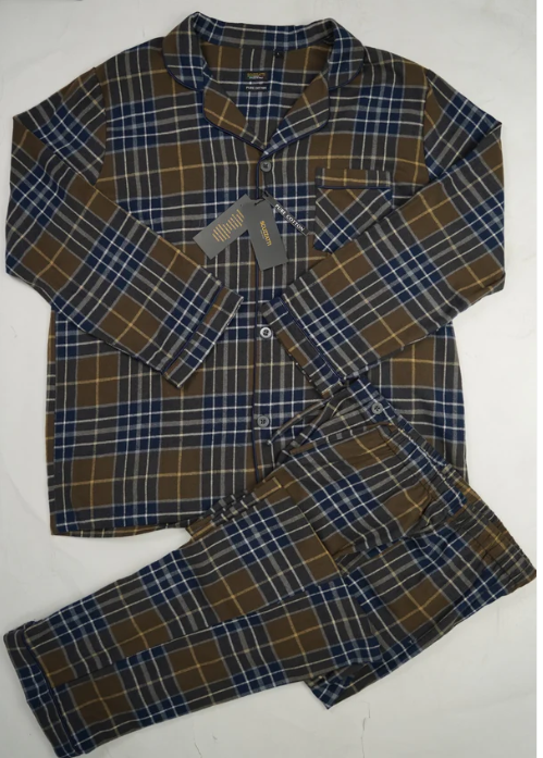 Boulvandre Huxley Flanellete Plaid Pyjama Set