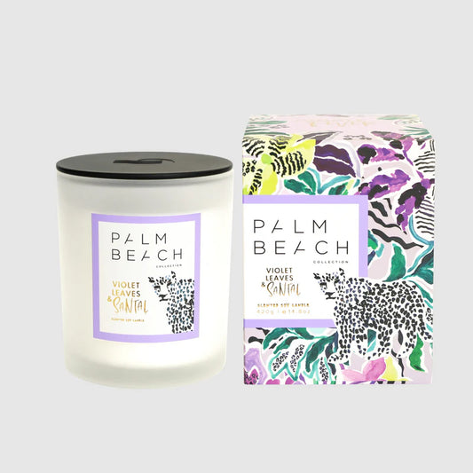 Palm Beach Violet Leaves & Santal 420g Standard Candle