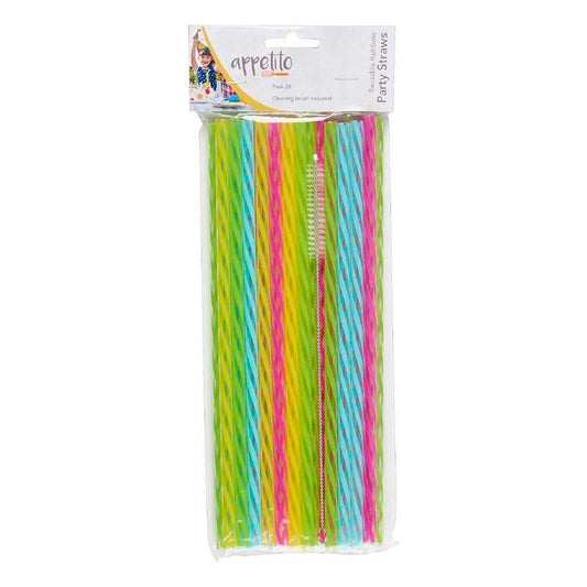 Appetito Reusable Rainbow Straw