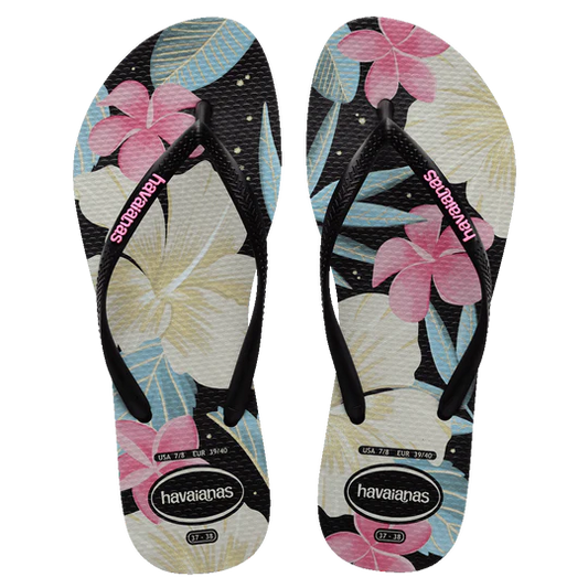 Havaianas Ladies Slim Floral Thongs
