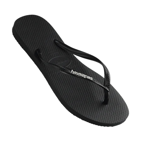 Havaianas Ladies Slim Rubber Logo Thongs