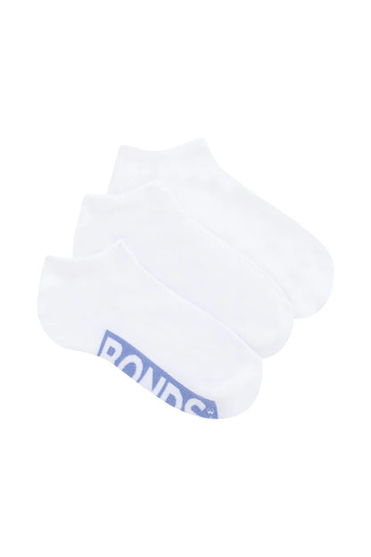 Bonds Kids Logo Cushioned Low Socks 3PK