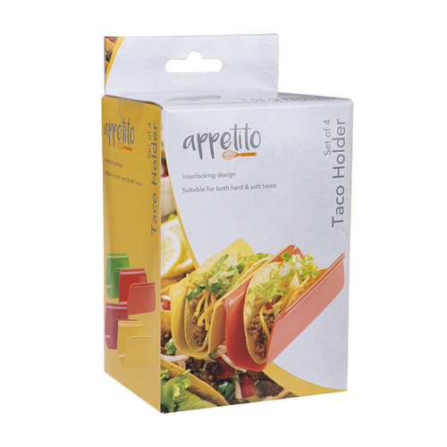 Appetito Taco Holder Set 4 pk