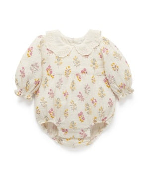 Purebaby Crinkle Cotton Bodysuit