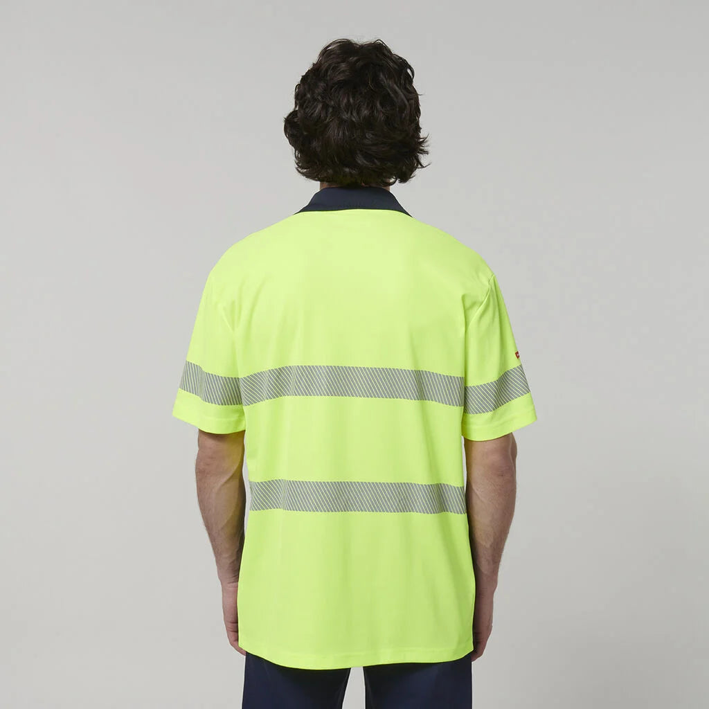 Hard Yakka S/S Hi Vis Taped Polo