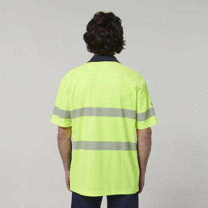 Hard Yakka S/S Hi Vis Taped Polo